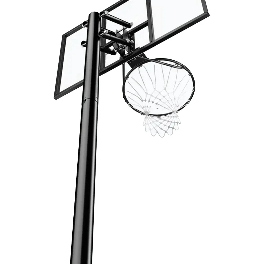 Silver In-Ground Basketball Hoop - Image 3