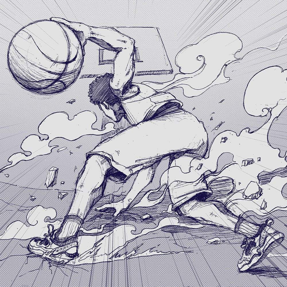 Sketch Rubber Indoor/Outdoor Basketball - Image 6